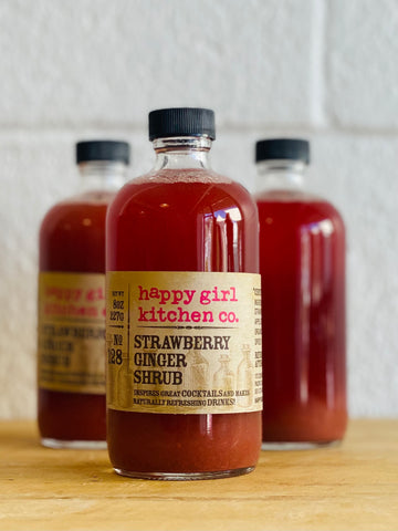 Strawberry Ginger Shrub