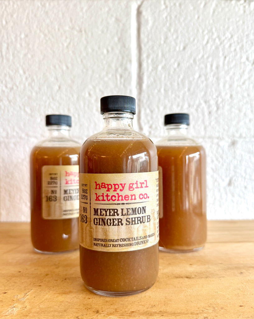 Meyer Lemon Ginger Shrub