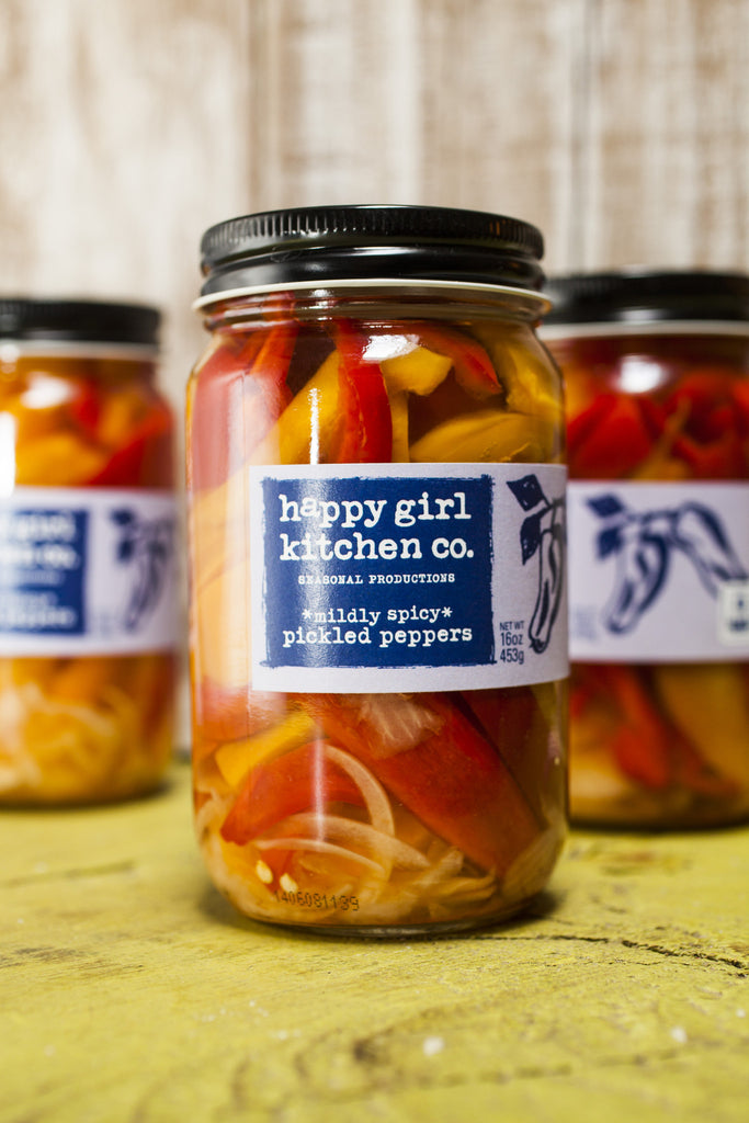 Mildly Spicy Pickled Peppers