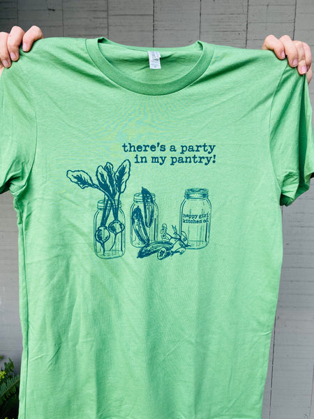 Happy Girl Kitchen T-Shirt - GREEN Party